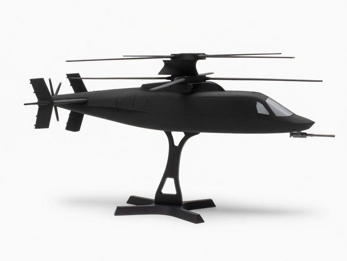 1/32 Scale Raider X Helicopter – Hand Airbrushed 3D Printed Model