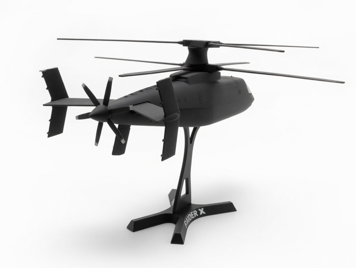 1/32 Scale Raider X Helicopter – Hand Airbrushed 3D Printed Model