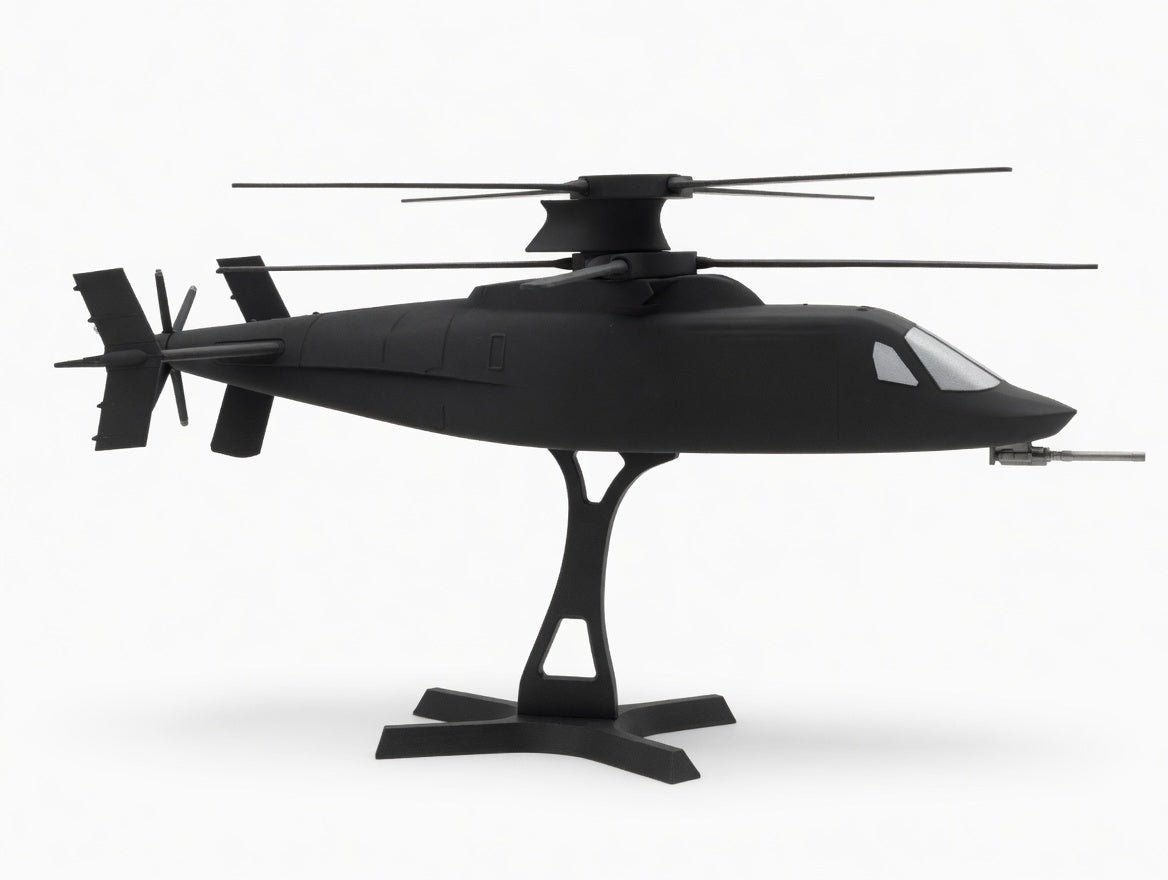 1/32 Scale Raider X Helicopter – Hand Airbrushed 3D Printed Model